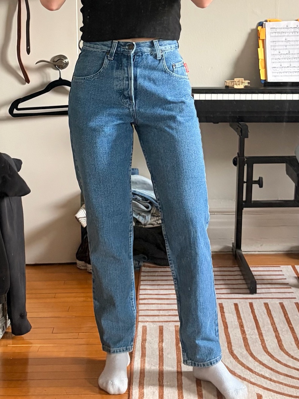 Vintage High-Rise Straight Leg Jeans